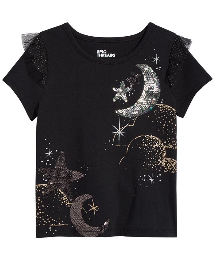 Epic Threads Toddler Girls Sequin T-Shirt, Created for Macy's - Macy's