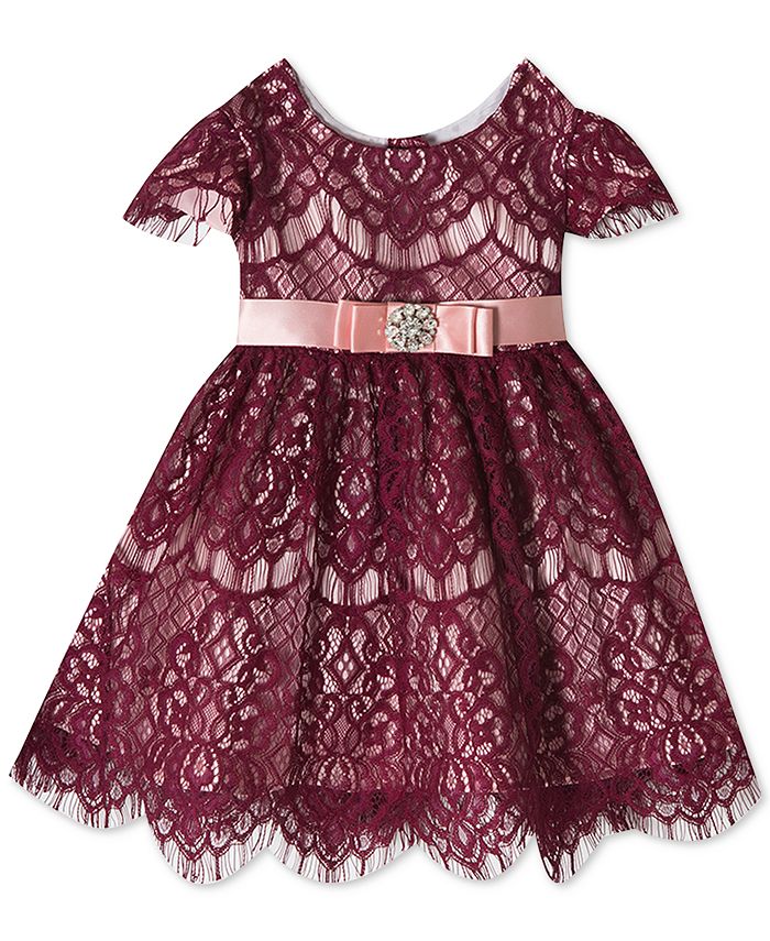 Rare Editions Little Girls Lace Fit & Flare Party Dress Macy's