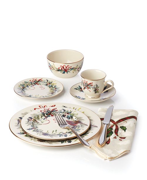 Lenox Winter Greetings Dinnerware Collection Reviews Fine China Macy S