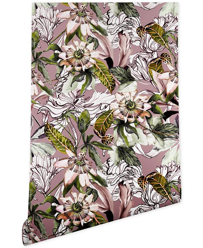 Deny Designs - Marta Barragan Camarasa Blooming Wild Botanical Paradise Wallpaper