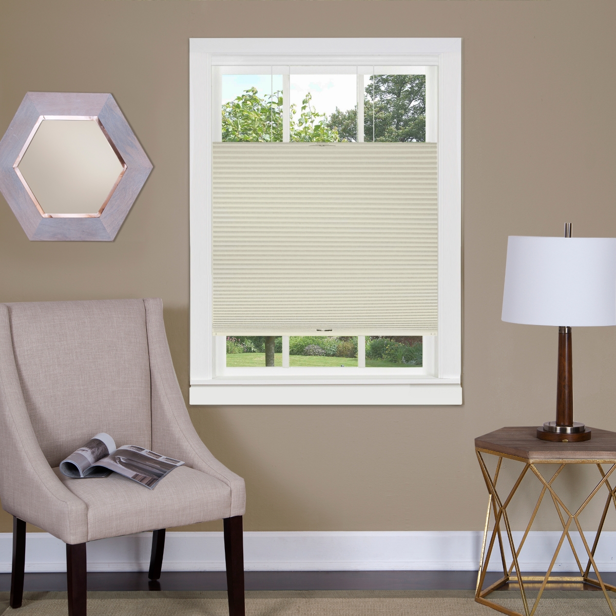 Top Down-Bottom Up 33x64 Cordless Honeycomb Cellular Shade