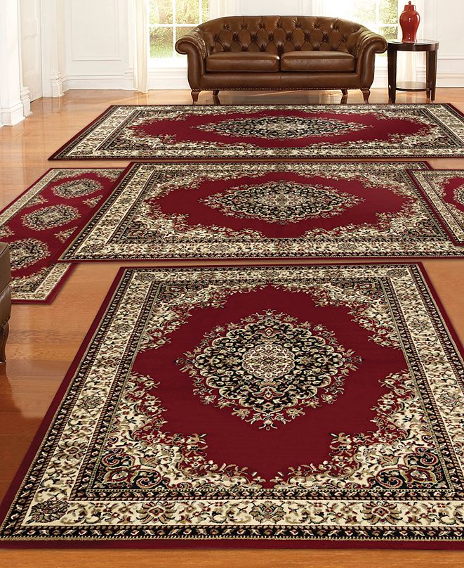 KM Home Tuscany Kerman 5Pc. Red Rug Set & Reviews Rugs Macy's