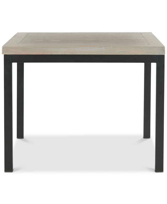 Safavieh - Dennis Wood Top Side Table, Quick Ship