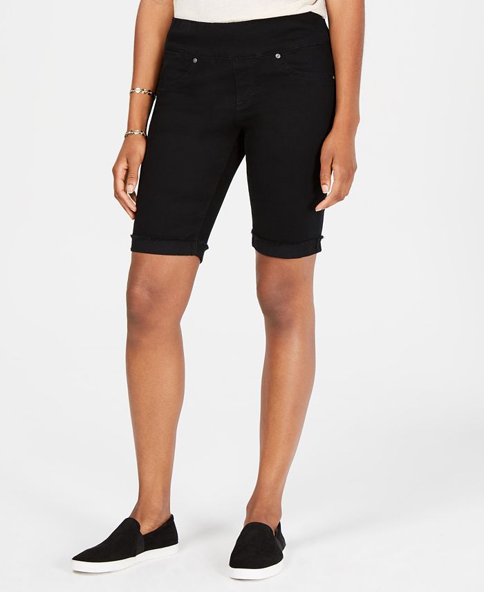 Style Co Petite Ella Pull On Denim Bermuda Shorts Created for