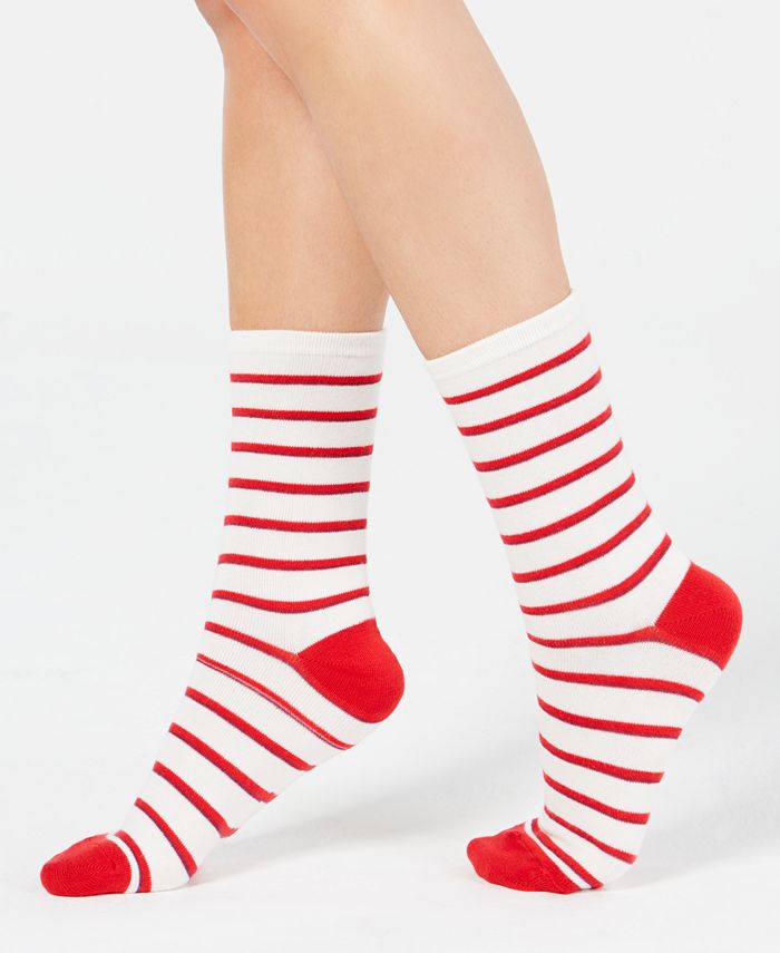 Charter Club Women's Striped Crew Socks, Created for Macy's - Macy's