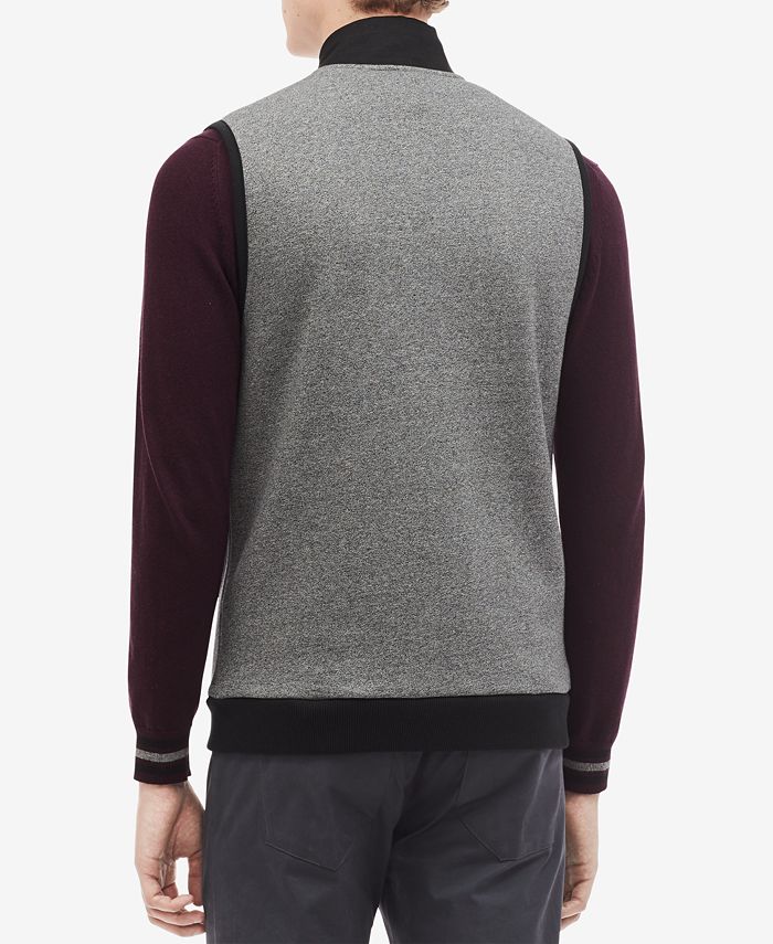 Calvin Klein Men's Classic Fit Fleece ZipUp Vest Macy's