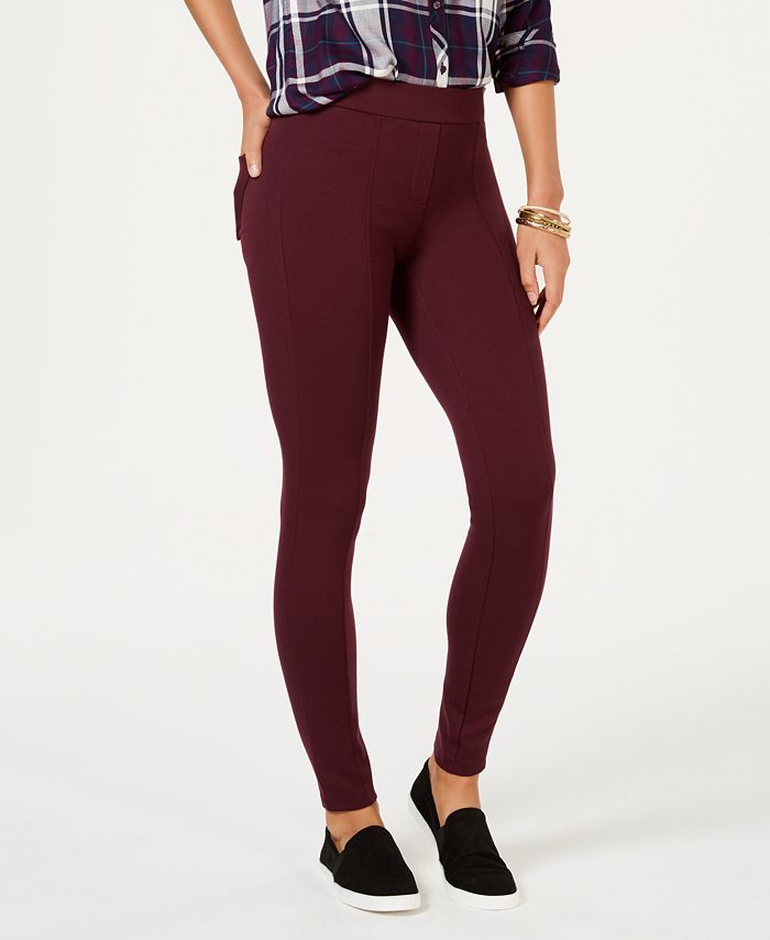 Style & Co Petite Seamed PonteKnit Skinny Pants, Created for Macy's