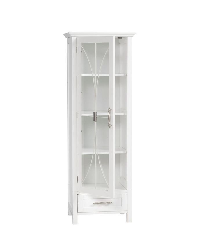 Elegant Home Fashions Delaney Linen with 1 Door and 1 Bottom
