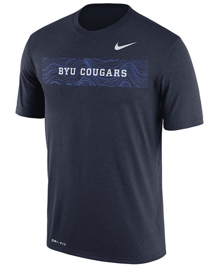 Nike Men's BYU Cougars Legend Staff Sideline T-Shirt - Macy's
