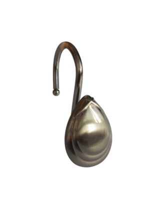 Elegant Home Fashions - Shower Hooks - Tear Drop - Satin Nickel