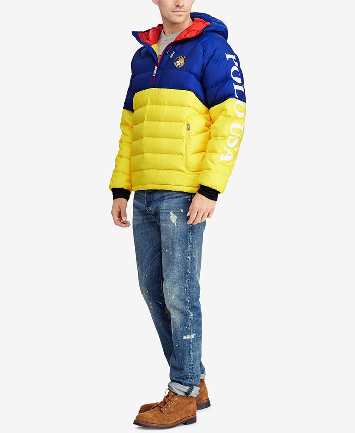 Polo Ralph Lauren Downhill Skier Men's Hooded Down Pullover Macy's