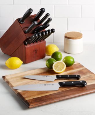 henckels international solution knife block set