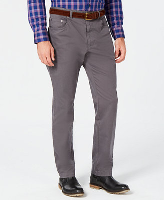 Tasso Elba Men's Straight-Fit Stretch Pants, Created for Macy's - Macy's
