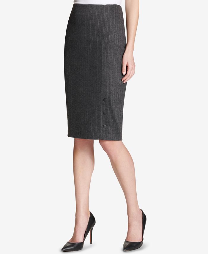 Tommy Hilfiger Pinstriped Pencil Skirt - Macy's