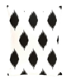 16 Inch Black Decorative Geometric Throw Pillow
