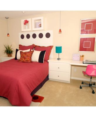 Lime Lights Stick Lamp with Charging Outlet and Fabric Shade