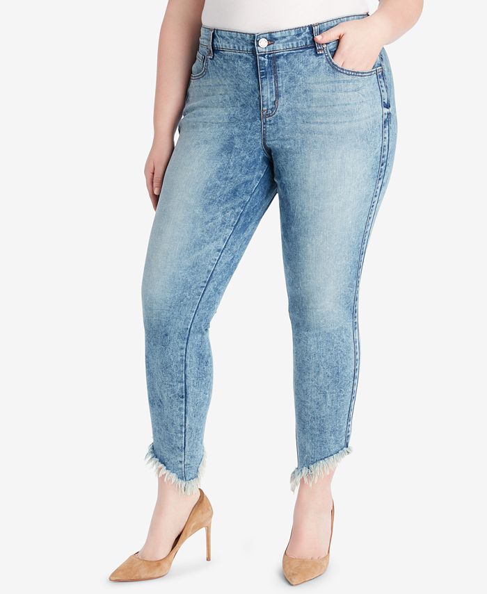 WILLIAM RAST Plus Size Raw-Hem Skinny Jeans - Macy's