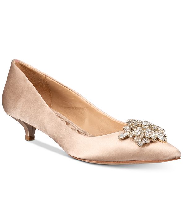 Badgley Mischka Vail Evening PointedToe KittenHeel Pumps & Reviews Heels & Pumps Shoes