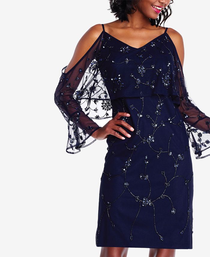 Adrianna papell embellished blouson sheath dress clearance