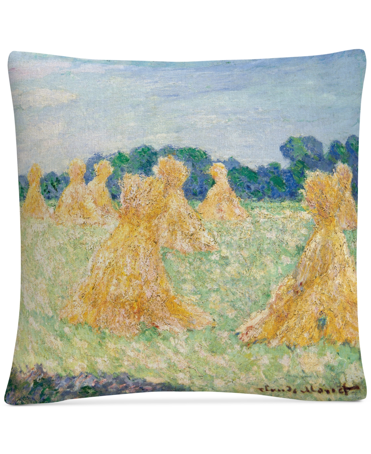 Claude Monet The Young Ladies Of Givemy Decorative Pillow, 16 x 16