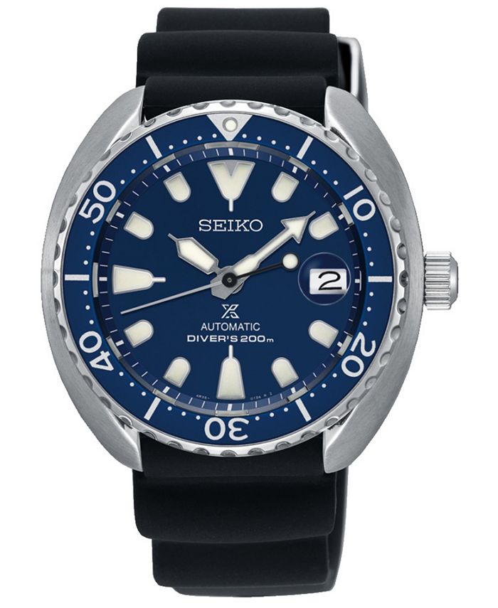Seiko LIMITED EDITION Men's Automatic Prospex Black Silicone Strap Watch  , Created for Macy's - A Limited Edition & Reviews - All Fine Jewelry  - Jewelry & Watches - Macy's