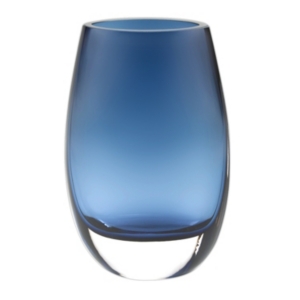 Shop Badash Crystal Crescendo Midnight Blue Vase In Clear