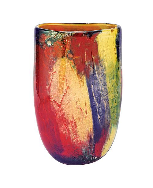 Badash Crystal Firestorm Oval Vase & Reviews Vases Home Decor Macy's