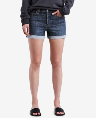 levi's wedgie high rise shorts