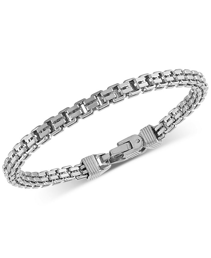 Esquire Men's Jewelry - Double Box Link Bracelet