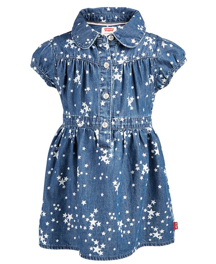 Blended Dress For Baby Boy In Levi's Printed Design Black Color main image 1
