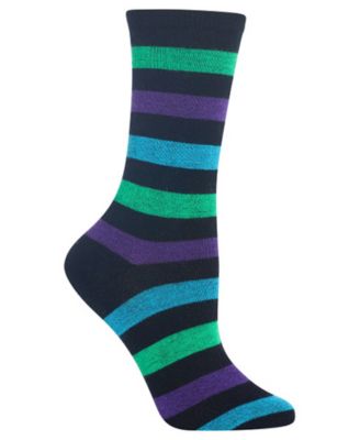 Hot Sox - Women's Bold Stripe Crew Socks