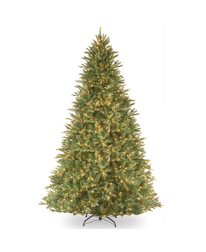 National Tree Company - National Tree 9' "Feel Real" Tiffany Fir Hinged Tree with 1050 Clear Lights