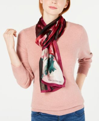 Vince Camuto - Painterly Floral Oblong Silk Scarf