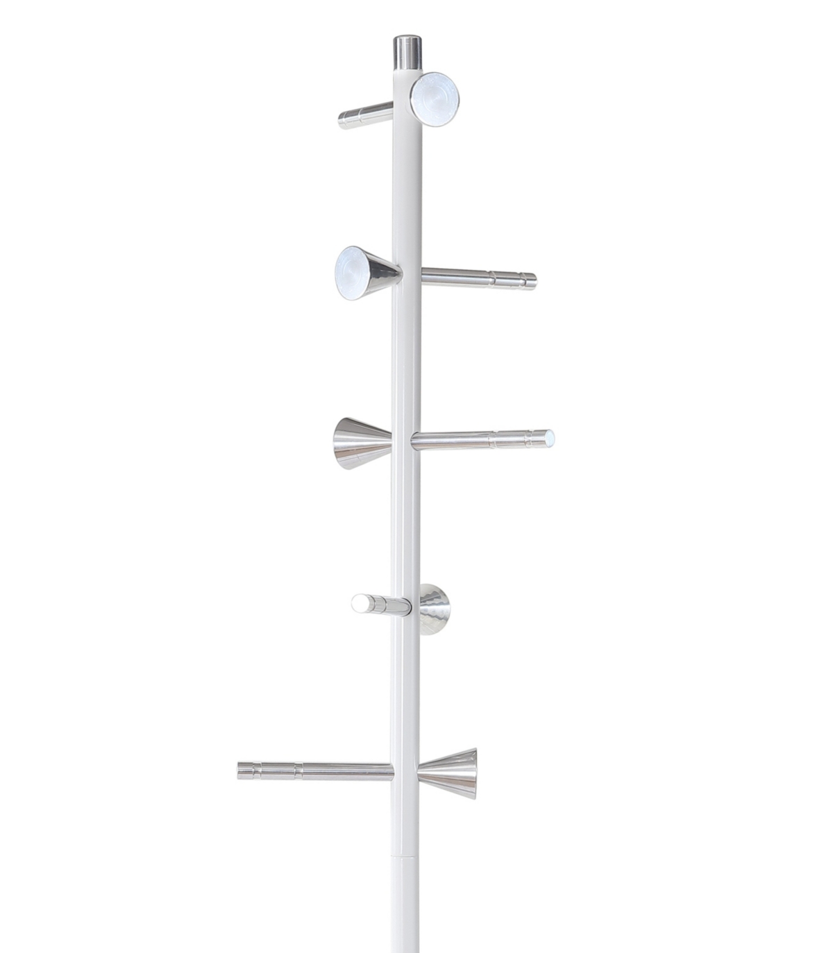 Happimess Aiden Coat Rack In White And Chrome