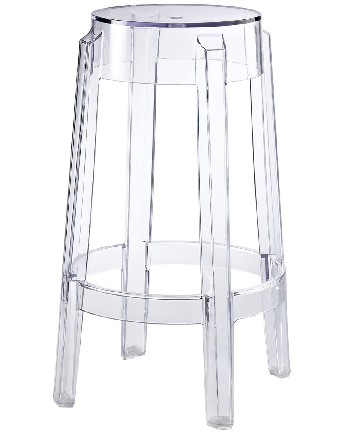 EEI-171-CLR Casper Counter Stool- Clear