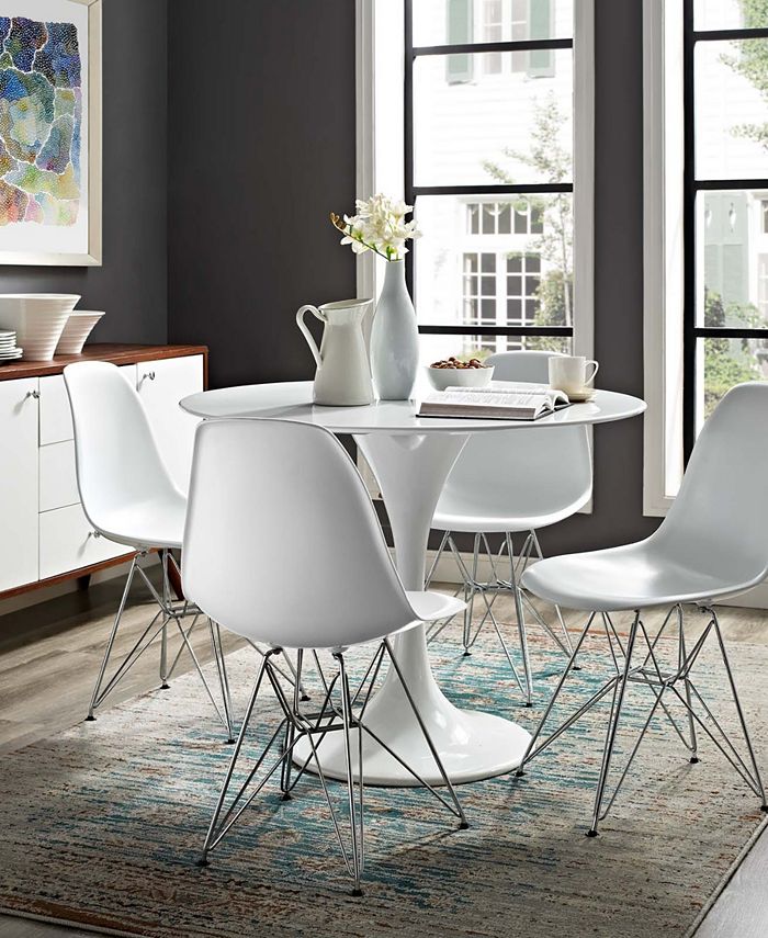 Modway - Paris Dining Side Chair in White