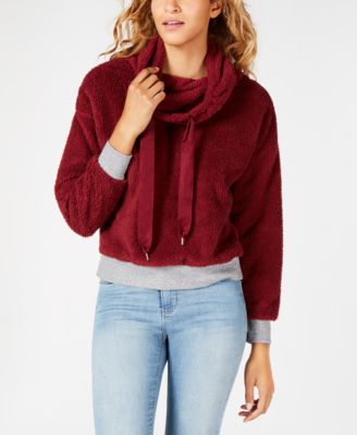 Ultra Flirt - Juniors' Faux-Fur Sweatshirt