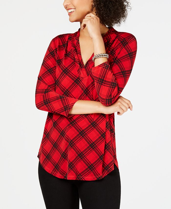 Macys petite tops charter club hot sale