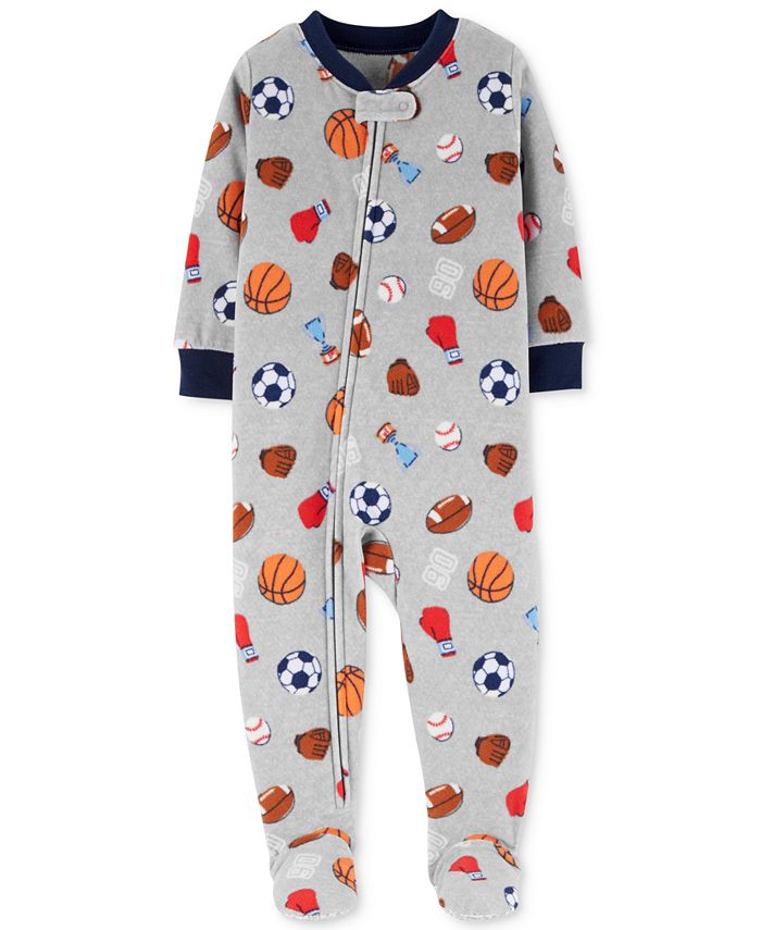 Carter's Baby Boys SportsPrint Footed Pajamas Macy's