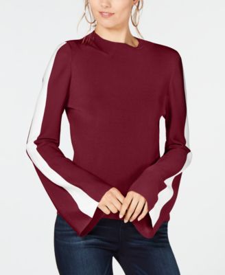 INC International Concepts - Varsity-Sleeve Sweater