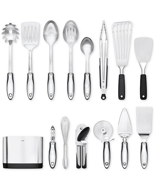 Oxo Steel 15 Piece Utensil Set Reviews Home Macy S