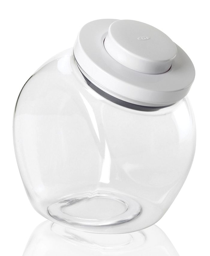 OXO Good Grips 3.0 qt Pop Medium Cookie Jar - Airtight Food Storage - for Snacks and More, White and Clear
