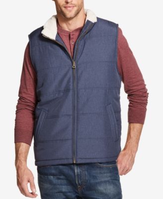 mens fleece lined vest