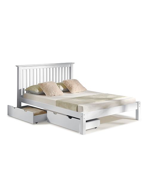 Alaterre Furniture Barcelona Queen Bed With Storage Drawers