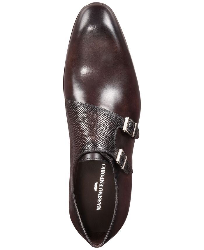 Massimo Emporio Men's Mixed Water Resistant Double-Monk Loafer, Created ...