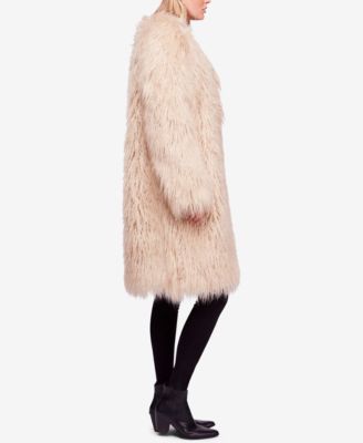 Free People Florence Shaggy Faux-Fur Coat - Macy's