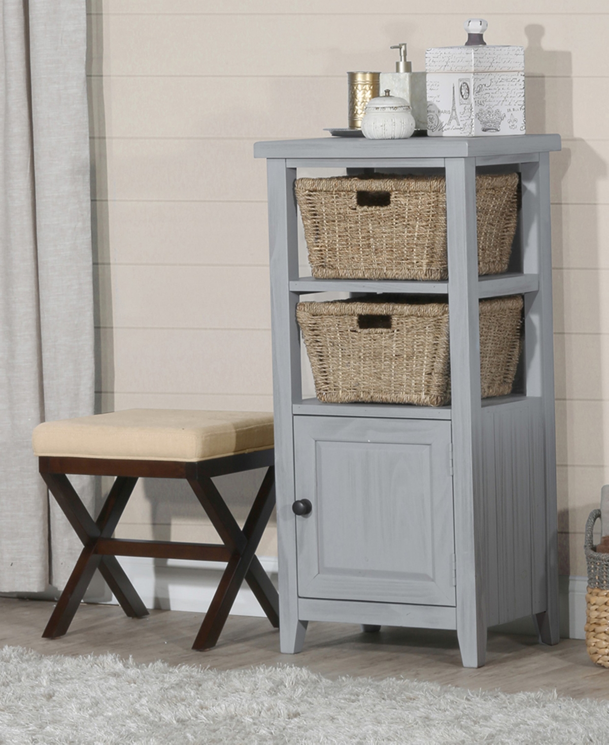 Morgan Wood Vanity Stool