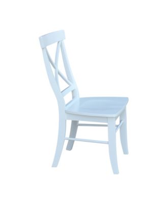 X-Back Chair - With Solid Wood Seat , Set of 2