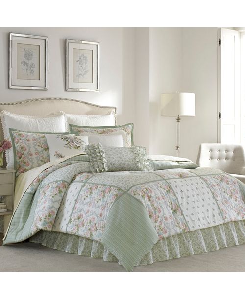 Laura Ashley King Harper Green Comforter Set Reviews