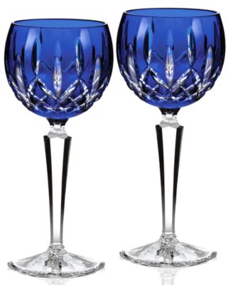 Waterford - Lismore Prestige Cobalt Hock Wine Glasses